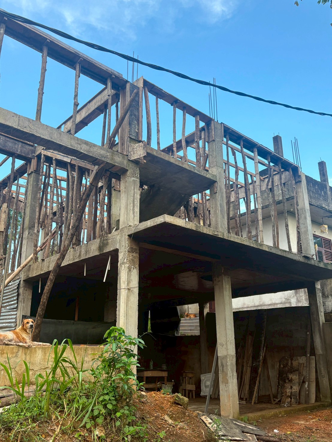 スリランカ コロンボ 校舎建設中の様子